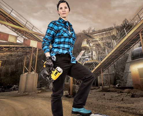 vêtement de travail femme construction